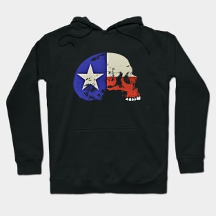 Skull with State Flag of Texas Hoodie